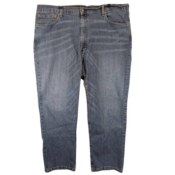 Levi's Other - Levis 559 Men's Jeans Size 42x28 (Tag 44x30) Blue‎ Distressed Worn Denim